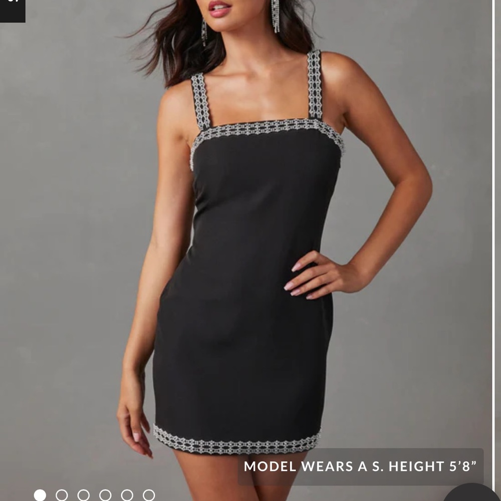 VICI Colman Rhinestone Embellished Mini Dress small